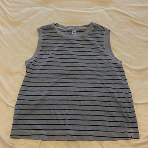 Old Navy, blue striped, muscle tank, XS